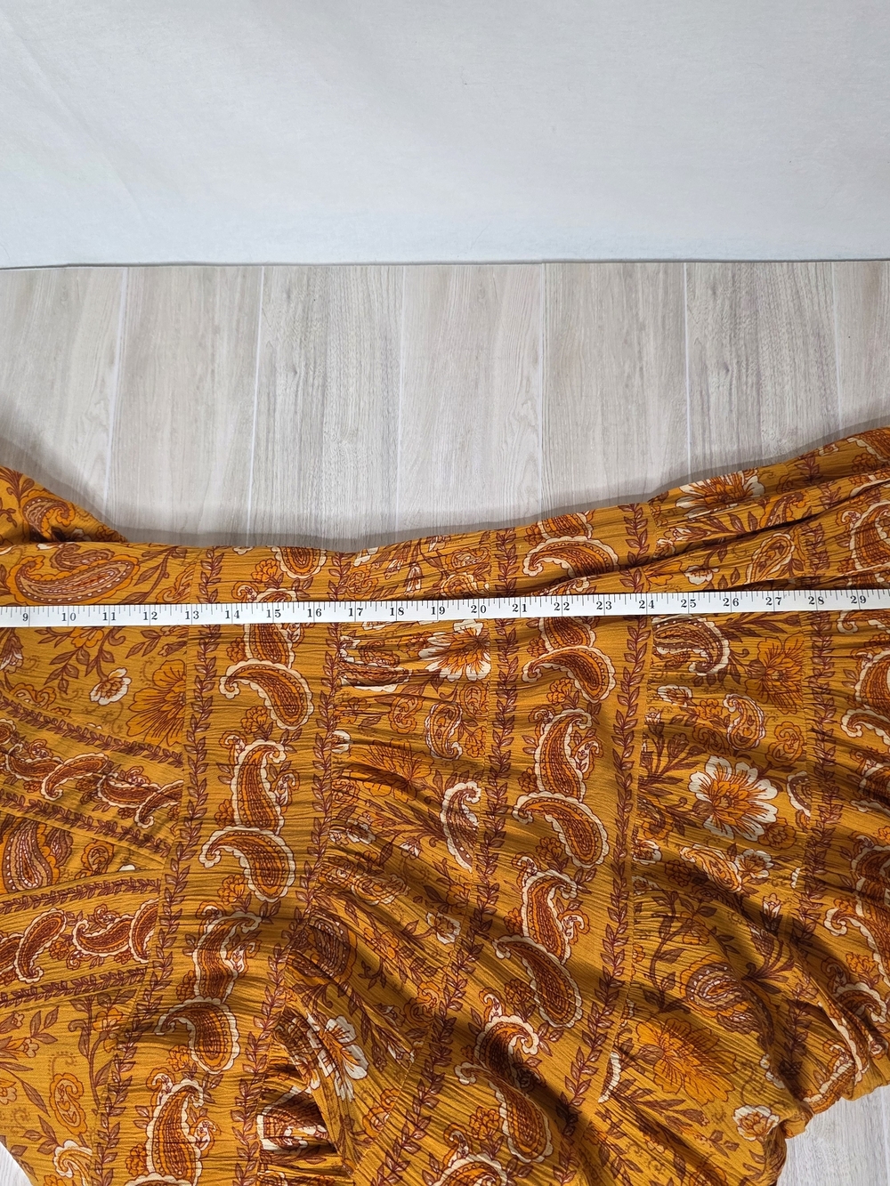 Bila Paisley Midi Dress in Mustard and Rust - Picture 9 of 10